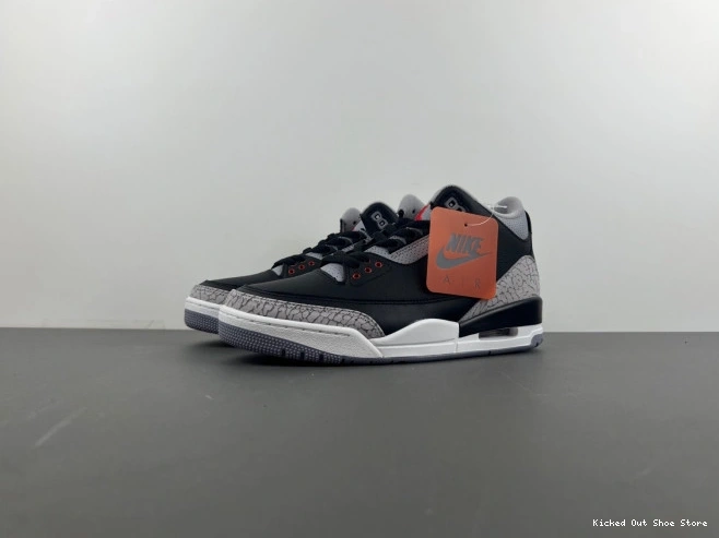 Kicked Out Shoe Store 3 Black Air Cement Jordan DN3707-010 0702